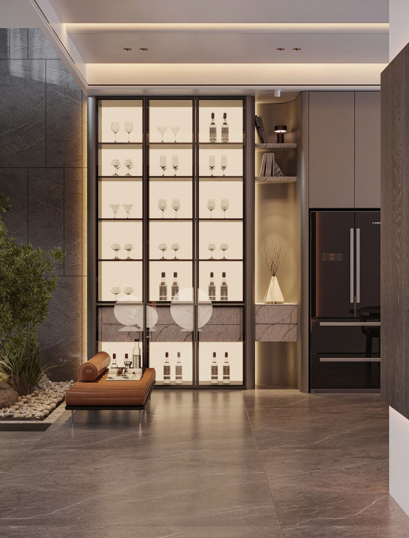 Khu bếp tại villa Hải Phong