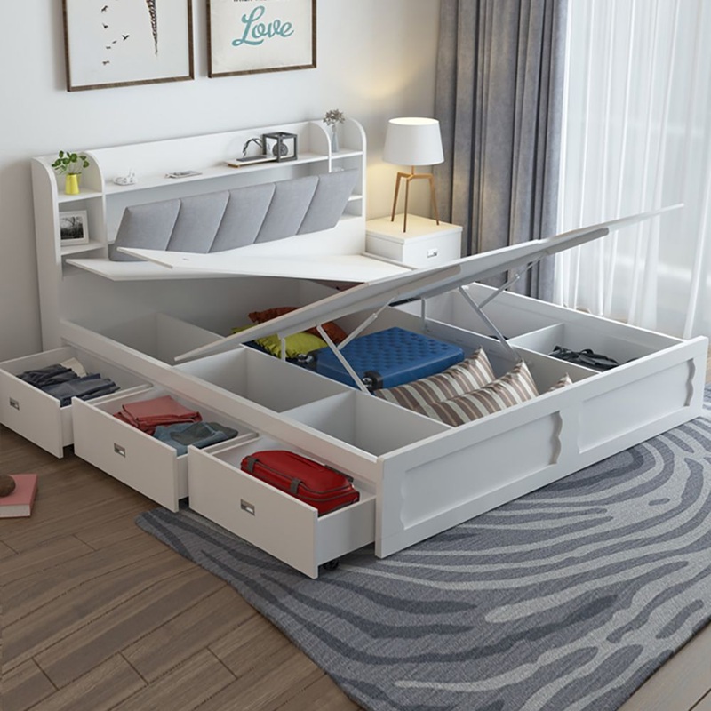 Giường có nhiều hộc tủ