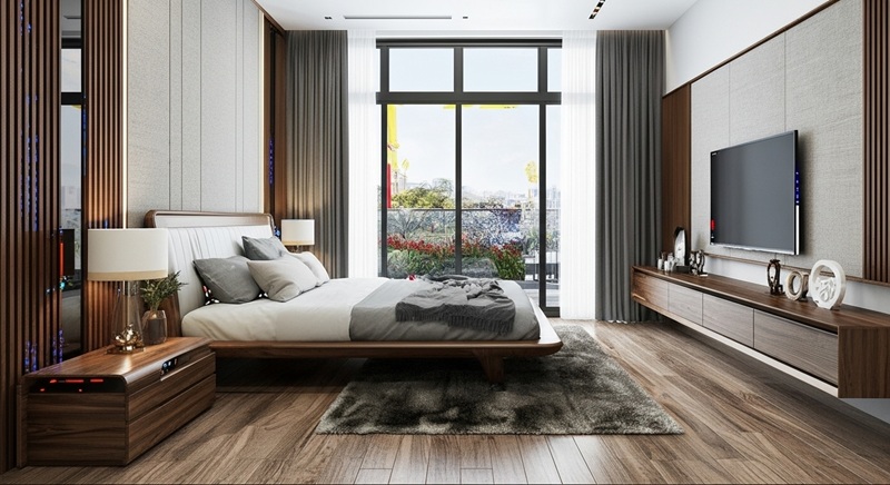 1- kê giường đúng phong thủy