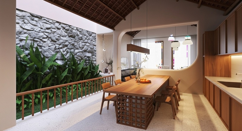 Phòng bếp nhà cấp 4 phong cách đơn giản