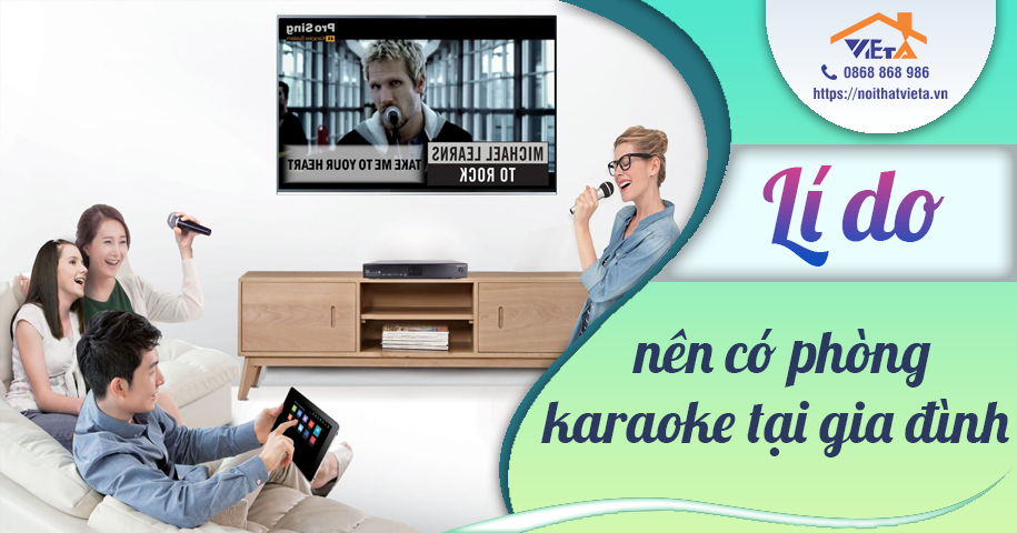 Những lí do nên có phòng karaoke gia đình