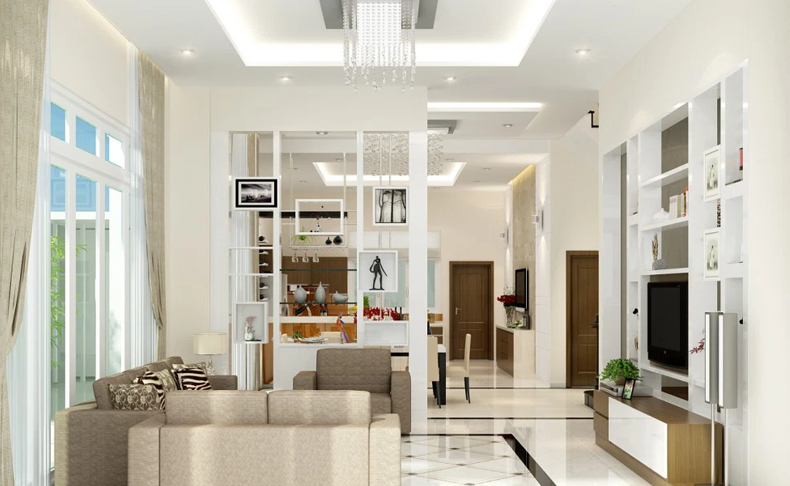 Mẫu thiết kế nội thất nhà ống vuông Mẫu thiết kế nội thất nhà ống vuông