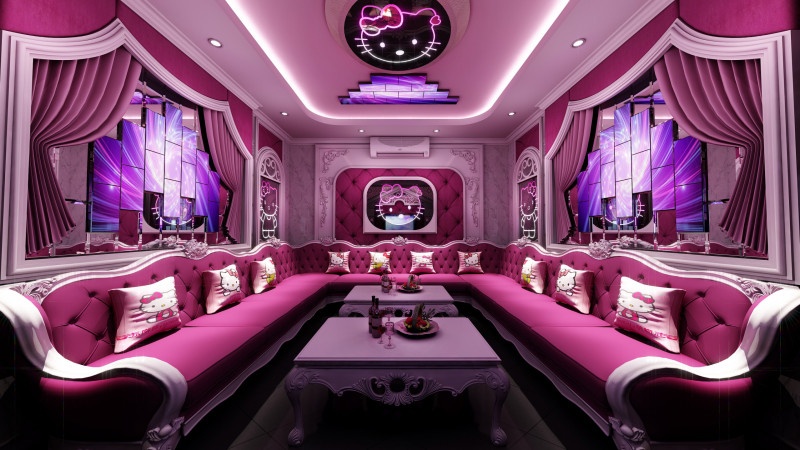 Phòng hát karaoke gia đình ấn tượng