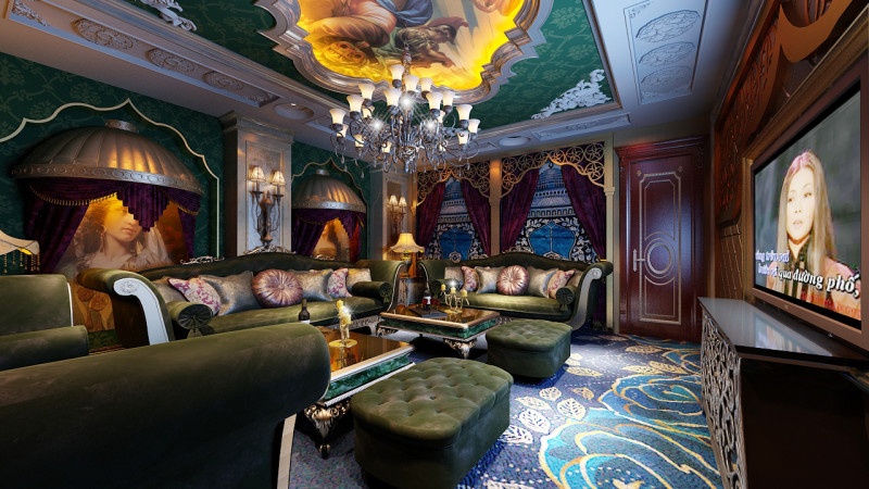 Phòng hát karaoke gia đình Vip