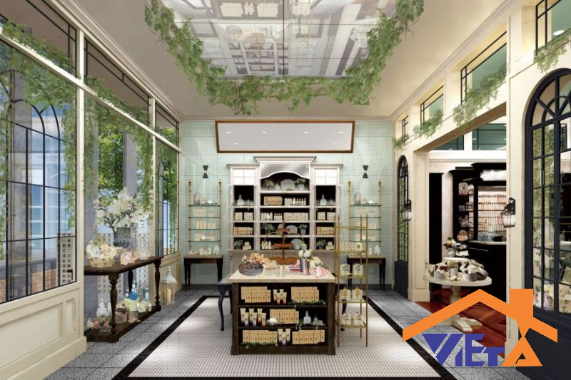 Showroom thiết kế kết hợp thiên nhiên trong lành Showroom thiết kế kết hợp thiên nhiên trong lành